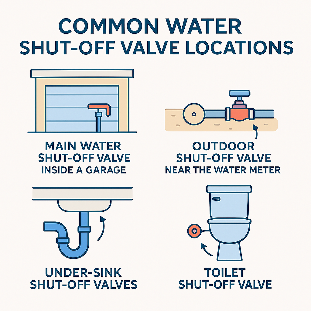 Common Water Shut-Off Valve Graphic