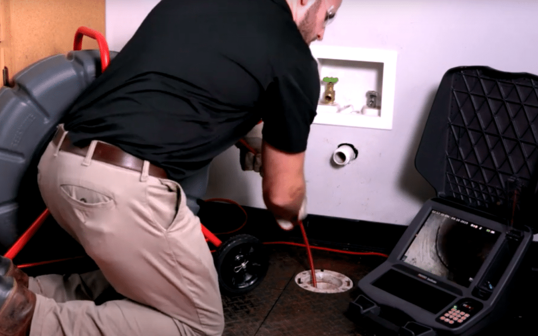 Plumber with a video scope