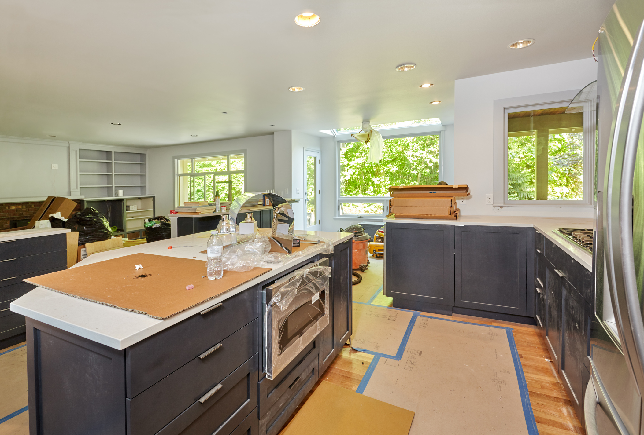 Kitchen during remodel