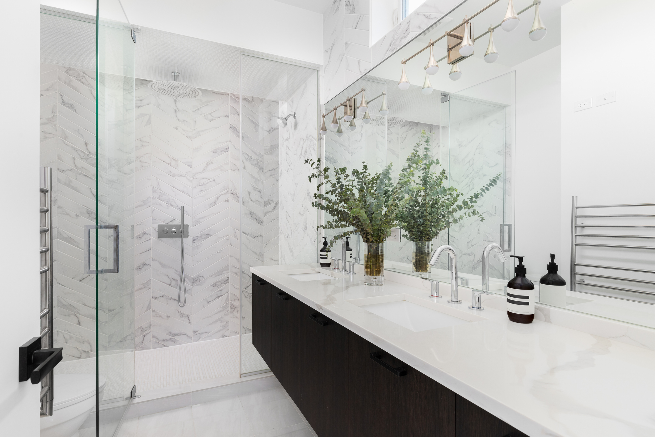 Bathroom with walk-in shower