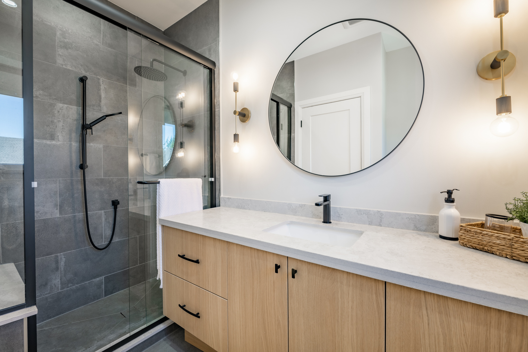 Residential home bathroom